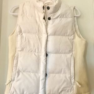 Gap White Puffer Vest